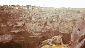 Sassi di matera vista dal Parco della Murgia