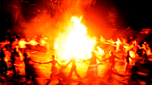 cerchio attorno al fuoco