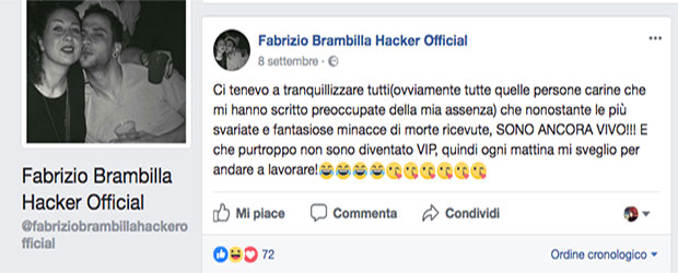 storia finto hacker fabrizio brambilla
