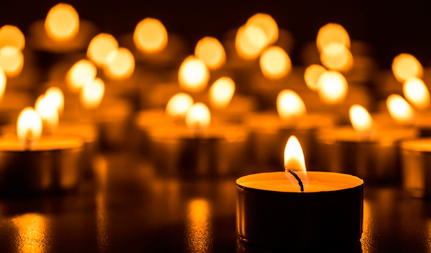 candele per meditare