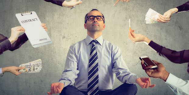 non avere tempo per meditare